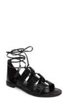 Women's Michael Michael Kors Monterey Lace-up Gladiator Sandal M - Black