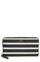 Women's Kate Spade New York Hyde Lane - Michele Stripe Wallet - Black