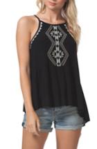 Women's Rip Curl Serena Embroidered Tank - Black