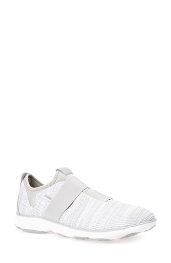 Men's Geox Nebula 45 Banded Slip-on Sneaker Us / 39eu - Grey