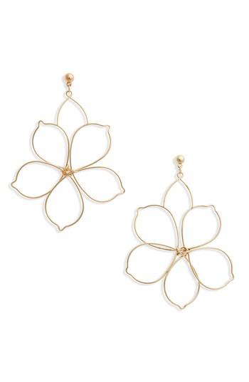 Women's Topshop Flower Drop Earring