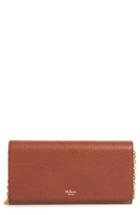 Mulberry 'continental - Classic' Convertible Leather Clutch - Brown