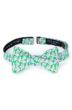 Men's Ted Baker London Monmouth Floral Cotton Bow Tie, Size - Green