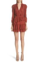 Women's Ulla Johnson Josette Broderie Anglaise Dress - Red