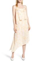 Women's Lewit Asymmetrical Floral Midi Dress - Yellow