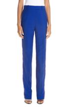 Women's Calvin Klein 205w39nyc Side Stripe Mohair & Wool Straight Leg Pants Us / 44 It - Blue