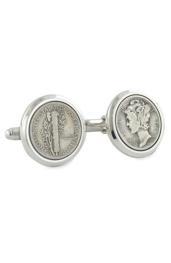 Men's David Donahue Mercury Dime Cuff Links