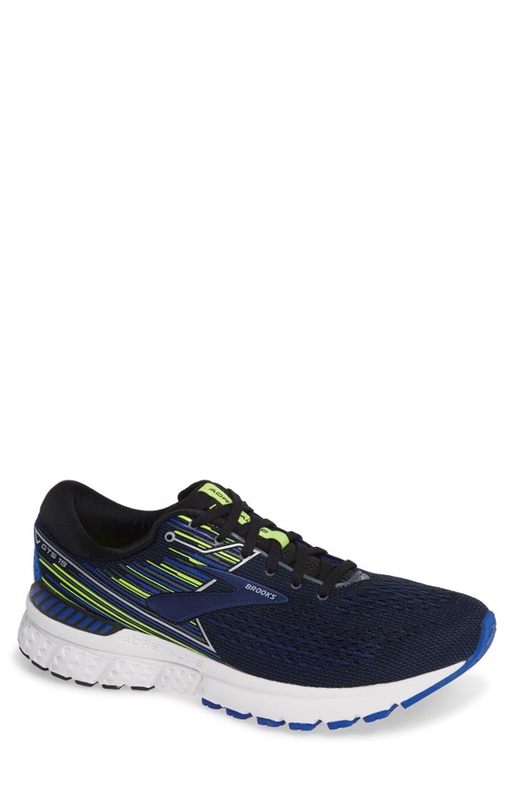 Men's Brooks Adrenaline Gts 19 Running Shoe .5 D - Black
