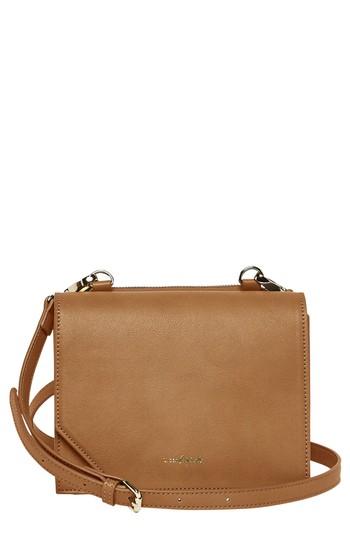 Urban Originals Shining Star Faux Leather Crossbody Bag - Brown