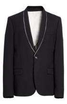 Men's The Kooples Piped Suit Jacket Eu - Black