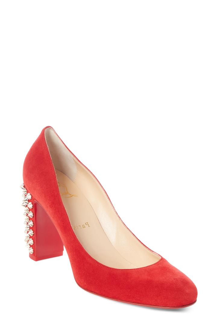 Women's Christian Louboutin Marimalus Spike Heel Pump Us / 35eu - Red
