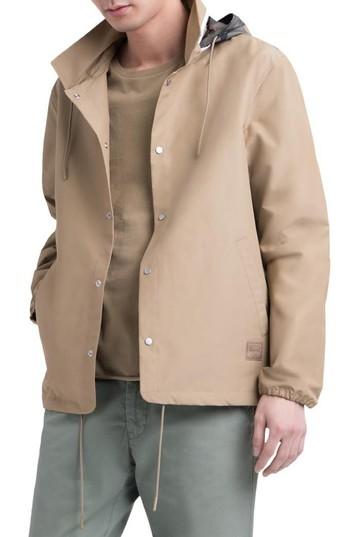 Men's Herschel Supply Co. Hooded Coach's Jacket - Beige