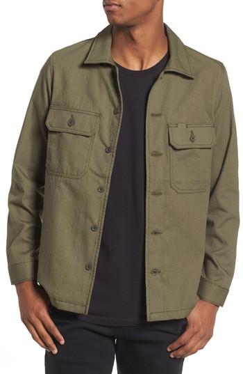 Men's Naked & Famous Denim Work Shirt - Green