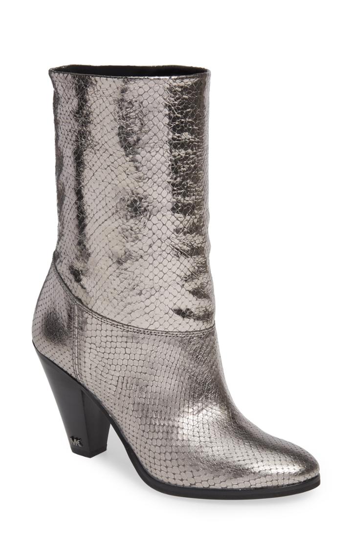 Women's Michael Michael Kors Metallic Divia Bootie .5 M - Metallic