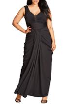 Women's City Chic Ruched Gown