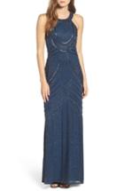 Women's Adrianna Papell Beaded Gown - Blue