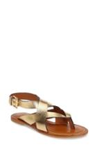 Women's Topshop Factor Thong Sandal .5us / 39eu - Metallic