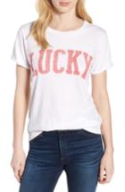 Women's Lucky Logo Graphic Tee - White