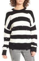 Women's Bp. Decontructed Stripe Cotton Pullover