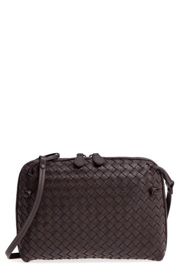 Bottega Veneta Nodini Woven Leather Crossbody Bag -