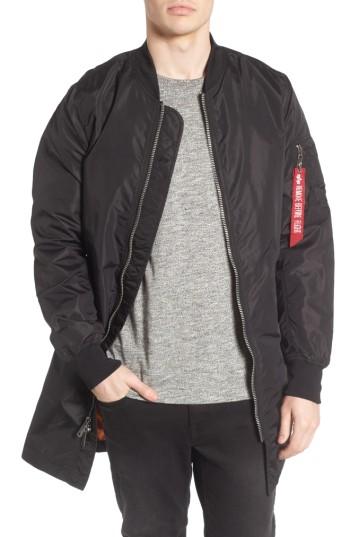 Men's Alpha Industries L-2b Longline Flight Jacket