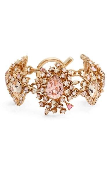 Women's Oscar De La Renta Swarovski Crystal Line Bracelet