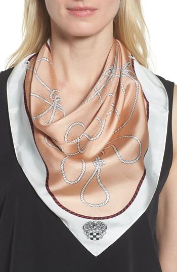 Women's Vince Camuto Nautical Knots Silk Bandana, Size - Pink