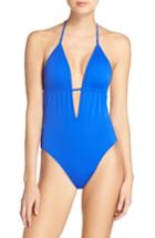 Women's Milly Acapulco One-piece Swimsuit, Size - Blue