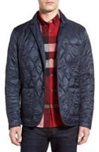 Men's Burberry Gillington Water Resistant Quilted Jacket, Size - Blue
