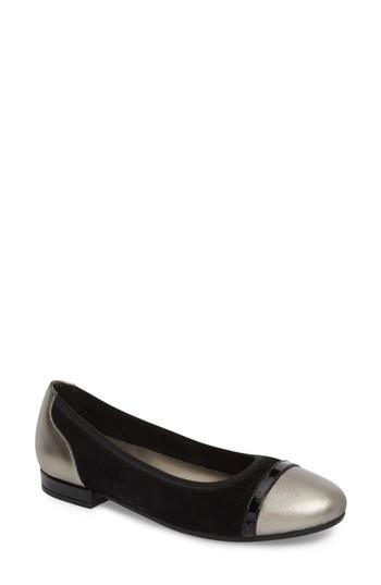 Women's David Tate Luscious Flat M - Black