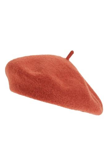 Women's Halogen Wool Blend Beret - Brown