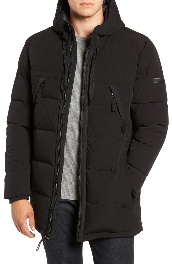Men's Marc New York Holden Down & Feather Parka - Black