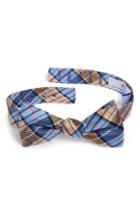 Men's Southern Tide Seminole Plaid Bow Tie, Size - Blue