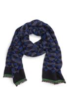 Men's Paul Smith Geometric Print Wool & Silk Blend Scarf