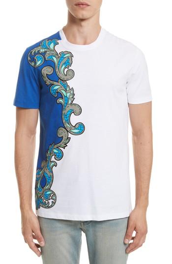 Men's Versace Collection Baroque Print T-shirt - Blue