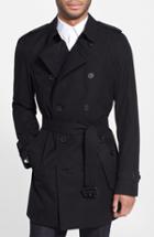 Men's Burberry Kensington Double Breasted Trench Coat Us / 46 Eu - Black