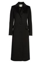 Women's Fleurette Modern Reefer Coat - Black