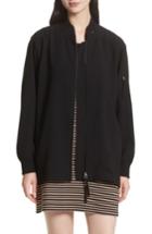 Women's T By Alexander Wang Crepe Bomber Jacket