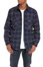 Men's Pendleton Quilted Wool Shirt Jacket - Blue