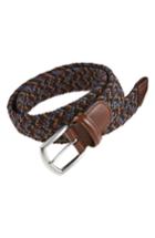 Men's Andersons Multi-color Stretch Woven Leather - Brown Multi