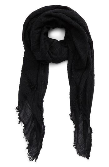Women's Bp. Gauze Scarf, Size - Black