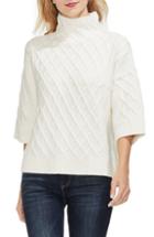 Women's Eileen Fisher Funnel Neck Cotton Sweater, Size - Pink