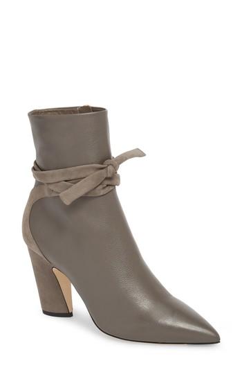 Women's Jimmy Choo Henrietta Tie Bootie Us / 34eu - Grey