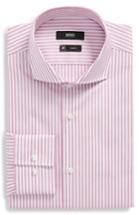 Men's Boss Jason Slim Fit Stripe Dress Shirt .5 - Pink