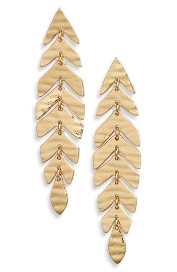 Women's Kate Spade New York A New Leaf Linear Drop Earrings