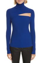 Women's A.l.c. Camden Cutout Turtleneck Sweater - Blue