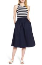 Women's 1901 Stripe Halter Fit & Flare Dress