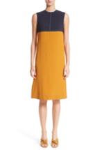 Women's Marni Colorblock Double Face Crepe Dress Us / 44 It - Black