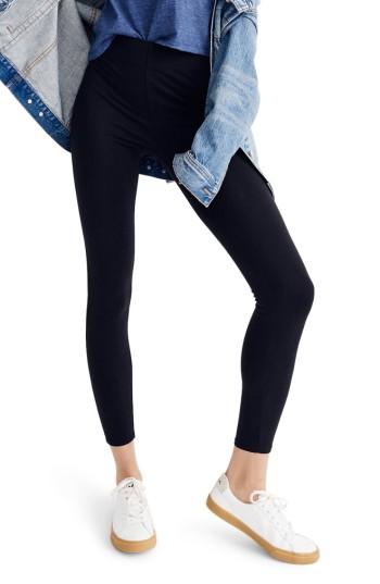 Women's Madewell High Waist Ankle Leggings - Black