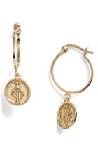 Women's Argento Vivo Medallion Drop Earrings